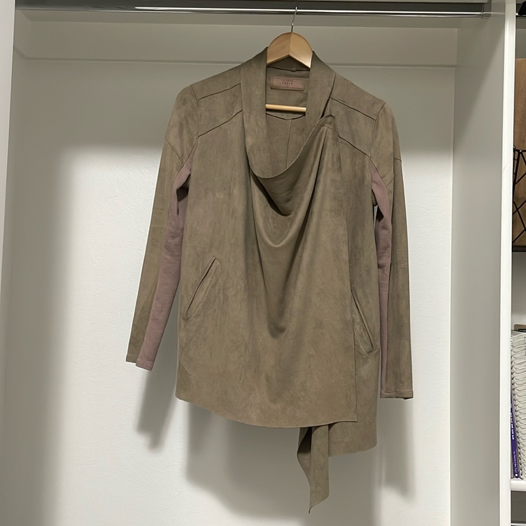 Suede Blazer Moto Jacket